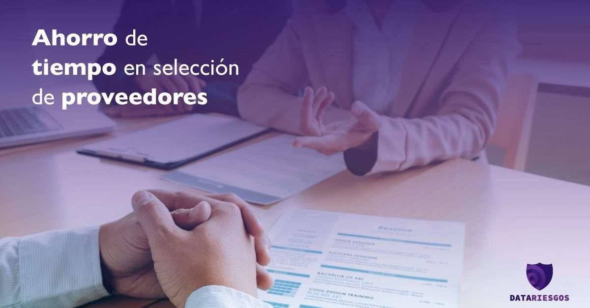 Ahorro de tiempo en selección de proveedores